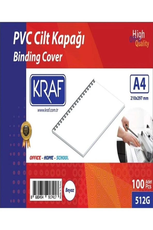 Cilt Kapağı A4 160 Mic. 100 Lü Şeffaf 512g ürün görseli 1