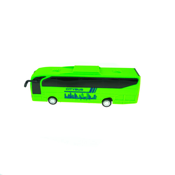 Oyuncak Otobüs Sürtmeli Yeşil 22 Cm - Resim 2