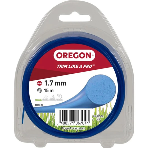Oregon 69-350-BL Misina 1.7mm 15m Mavi Yuvarlak ürün görseli 1