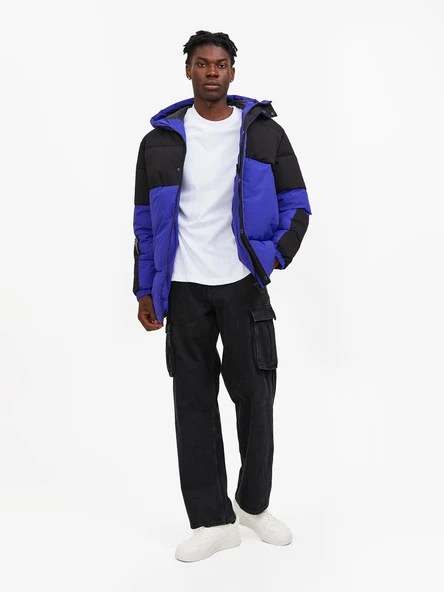 Jack&Jones Oversize Kapüşonlu Şişme Mont - Günlük Kullanım - Resim 7
