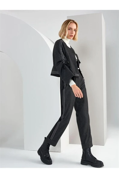 Unique Mode Oversized Midi Pantolon - Minimalist Stil ürün görseli 1