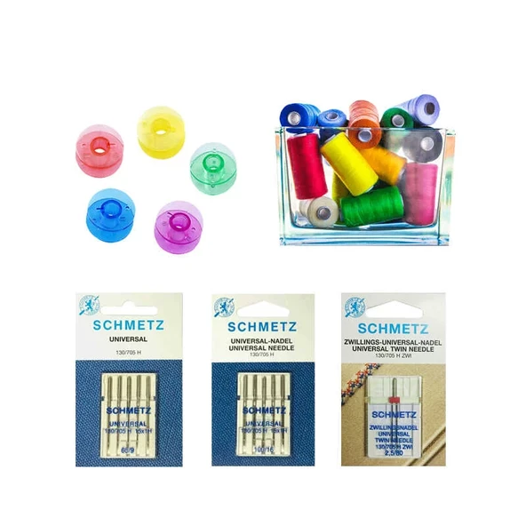 Dikiş Paketi (50 Masura, 10 Renkli İplik, İğne Çeşitleri) ürün görseli 1