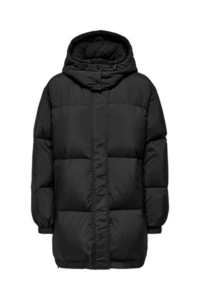 Only Oversize Kapüşonlu Midi Şişme Mont - Kışlık Günlük - Resim 2