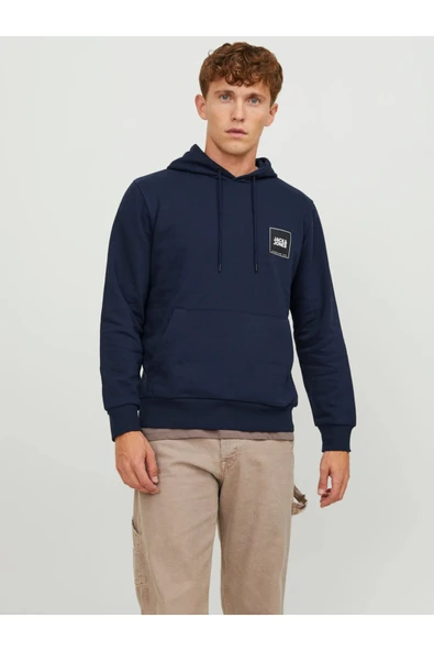 Jack&Jones Oversize Kapüşonlu Sweatshirt - Minimalist Tasarım - Erkek ürün görseli 1