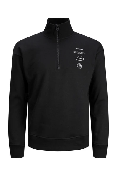 Jack&Jones Erkek Minimalist Yarım Fermuarlı Uzun Kol Sweatshirt ürün görseli 1