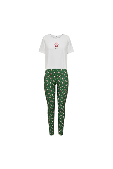 Only Minimalist Crop Kadın Pijama Takımı - Kısa Kol Rahat Uyku ürün görseli 1