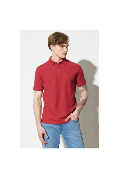 Wrangler Erkek Kısa Kol Polo Yaka Tişört - Minimalist Günlük Stil ürün görseli 1