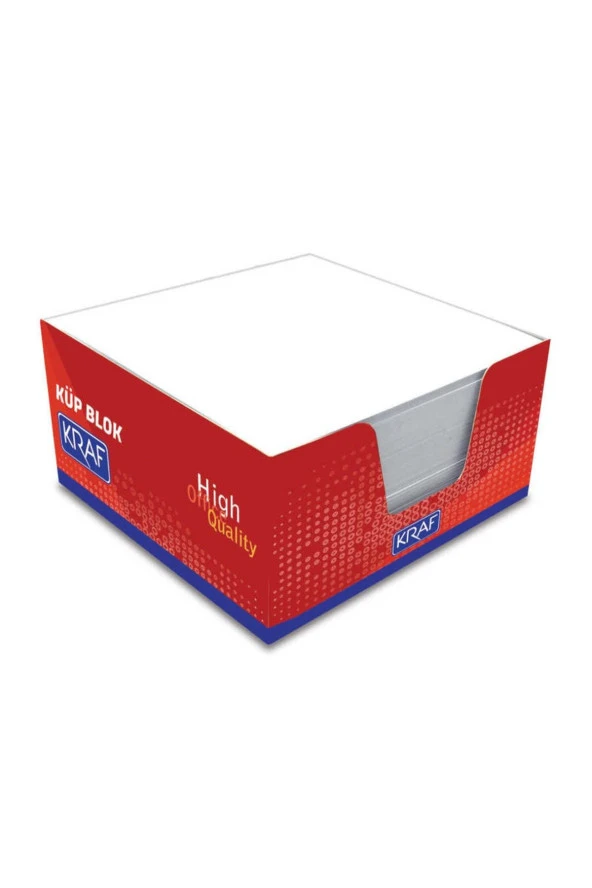 8x8 Cm Beyaz Küp Blok Not 115g - Resim 2