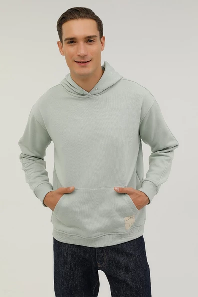Lumberjack Erkek Oversize Kapüşonlu Sweatshirt - Rahat ve Şık ürün görseli 1