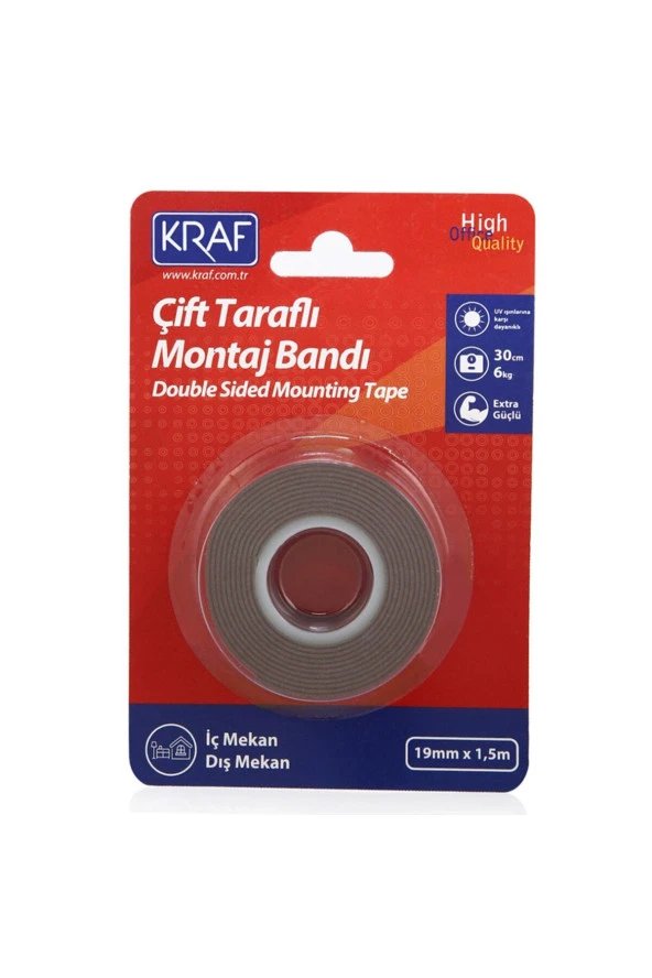 Extra Güçlü Çift Taraflı Montaj Bandı 2520 ürün görseli 1