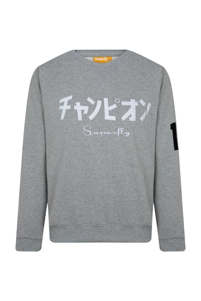 Superfly Bisiklet Yaka Erkek Sweatshirt SPF101232313408 ürün görseli 1