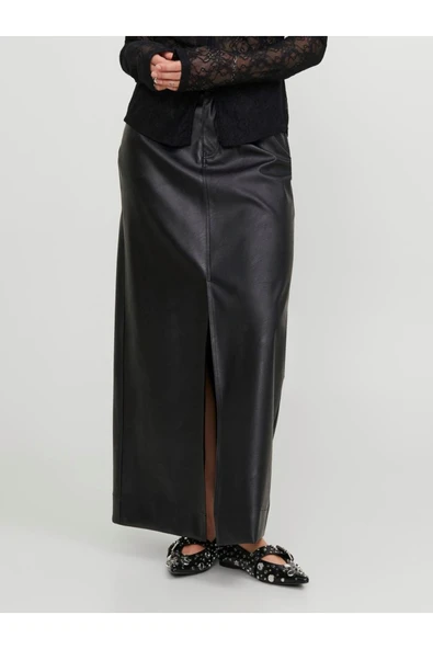 Jack&Jones JJXX Minimalist Maxi Deri Etek Ön Yarığı Detaylı - Günlük & Şık ürün görseli 1