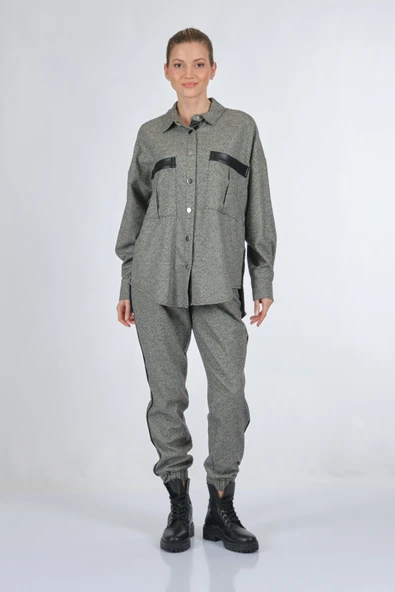 Unique Mode Oversize Kadın Gömlek - Minimalist Günlük Stil - Resim 2