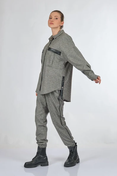 Unique Mode Oversize Kadın Gömlek - Minimalist Günlük Stil - Resim 7