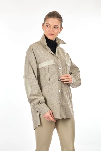 Unique Mode Oversize Kadın Gömlek - Minimalist Günlük Stil - Resim 6