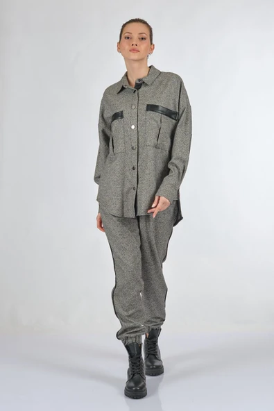 Unique Mode Oversize Kadın Gömlek - Minimalist Günlük Stil - Resim 5