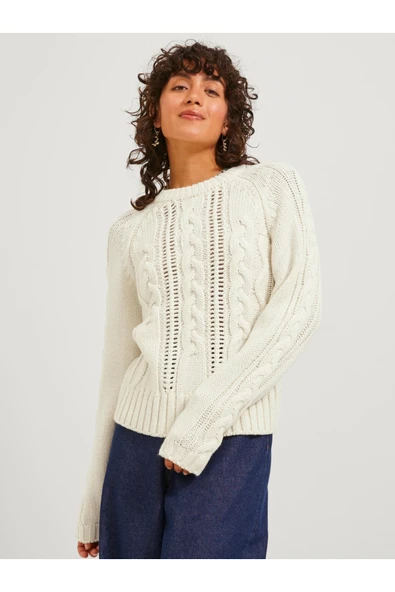 Jack&Jones JJXX Minimalist Örgü Kadın Kazak - Uzun Kol - Günlük ürün görseli 1