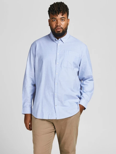 Jack&Jones Oversize Uzun Kol Minimalist Erkek Gömleği ürün görseli 1