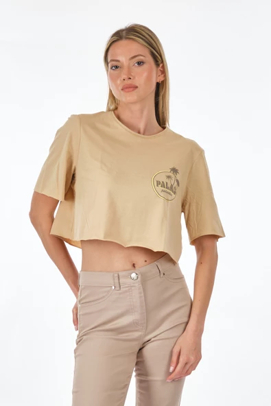 Only Oversize Crop T-Shirt - Kısa Kol, Yuvarlak Yaka, Günlük Kullanım ürün görseli 1