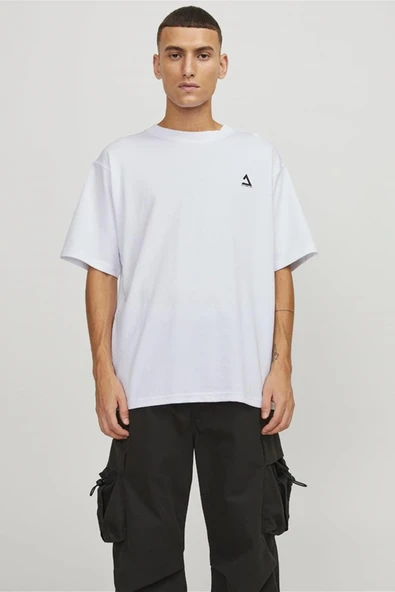 Jack&Jones Oversize Minimalist Erkek T-Shirt - Günlük Kullanım ürün görseli 1