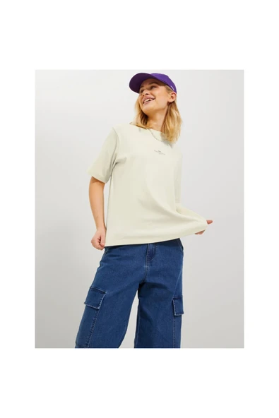 Jack&Jones JJXX Oversize Minimalist Kadın T-Shirt - Kısa Kol ürün görseli 1