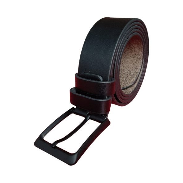 Erkek Spor Kemer 4 Cm. Düz Siyah Gvn-0057 ürün görseli 1
