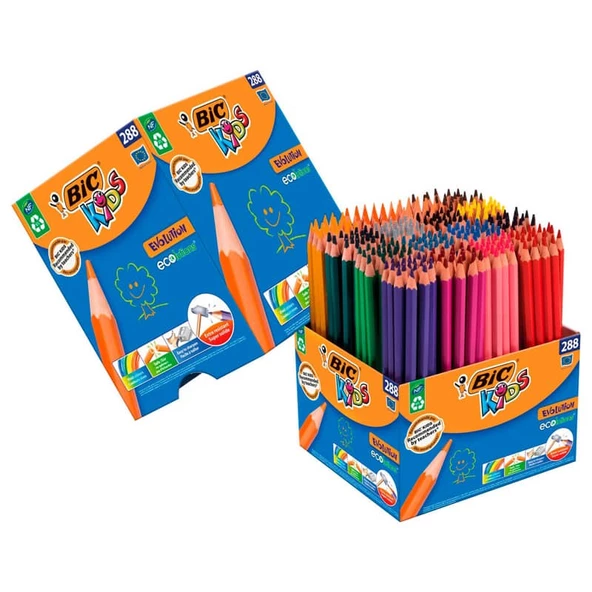 Bic Kids Evolution Kuru Boya Kalemi 288'li Sınıf Paketi ürün görseli 1