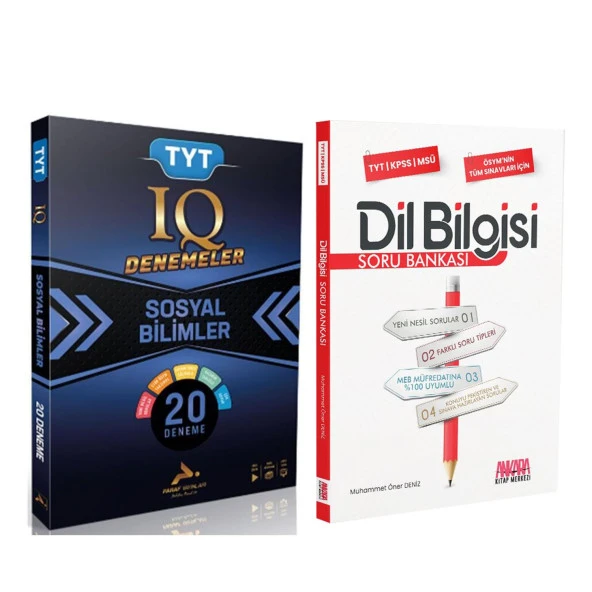 Paraf TYT IQ Sosyal Bilimler Deneme ve AKM Dil Bilgisi Soru Bankası Seti 2 Kitap ürün görseli 1