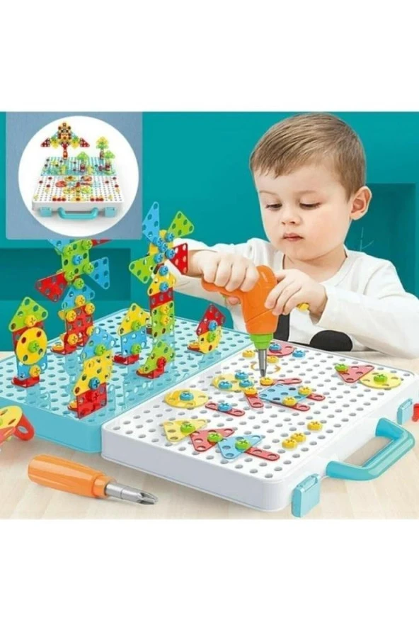 Creatıve Mosaıc Eğitici Puzzle Matkaplı YM002 ürün görseli 1