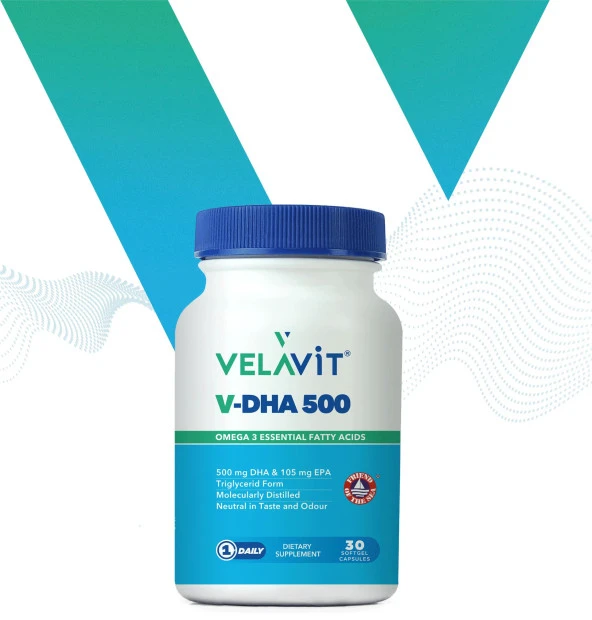 Velavit V-DHA 500 30 Yumuşak Jel Kapsül - Resim 2