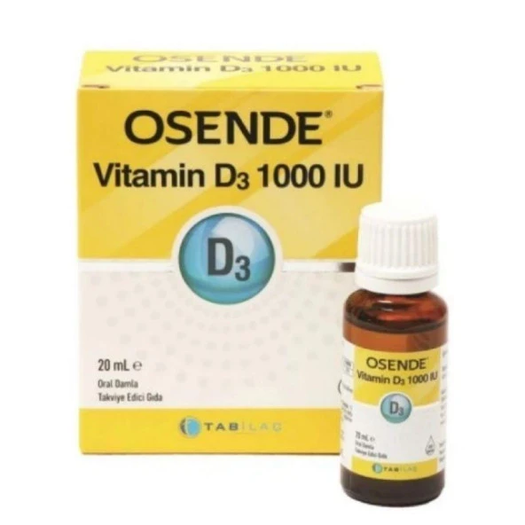Osende Vitamin D3 Damla 1000 IU 20 ML ürün görseli 1