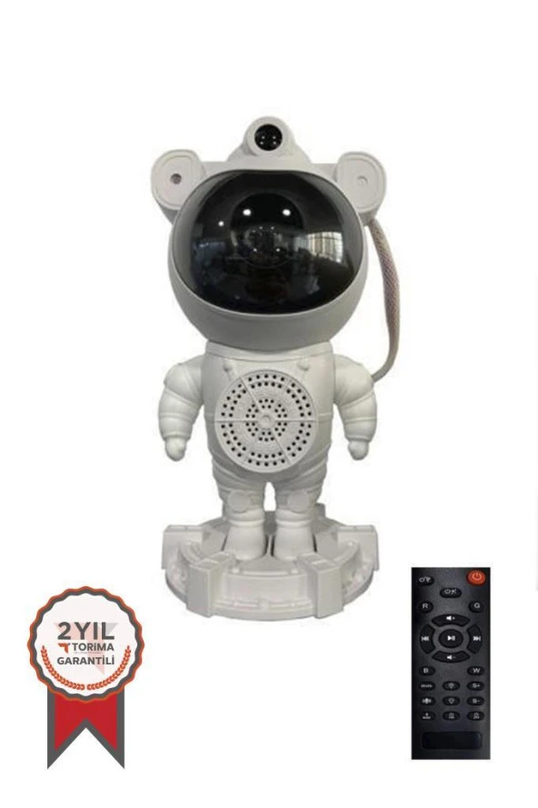 Torima LW-66 Beyaz Astronot Kumandalı Bluetooth Hoparlör Müzik Çalar ürün görseli 1
