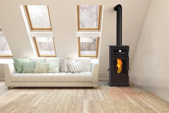 GOLD 12 KW KUZİNE / MANUEL PELET VE ODUN SOBASI / BABA'S STOVE ürün görseli 1