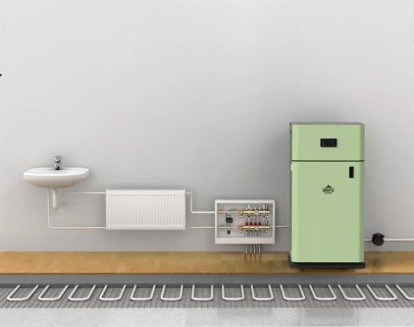 HIDRO D 22 / OTOMATİK KOMBİ PELET KAZANI / BABA'S STOVE  HIDRO D 22 / AUTOMATIC COMBI PELLET BOILER / BABA'S STOVE ürün görseli 1