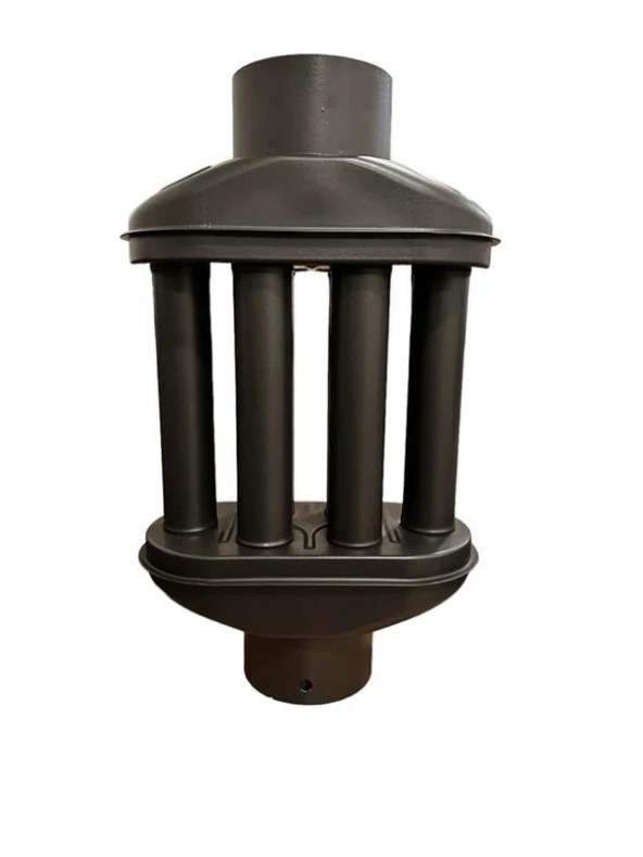 BACA CİMRİSİ / BOY: 40 CM / ÇAP: 13 CM / MAT SİYAH EMAYE / BABA'S STOVE ürün görseli 1