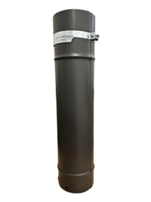 AYARLANABİLİR SOBA BORUSU / BOY: 45<->75 CM / ÇAP: 13 CM / MAT SİYAH EMAYE / BABA'S STOVE ürün görseli 1