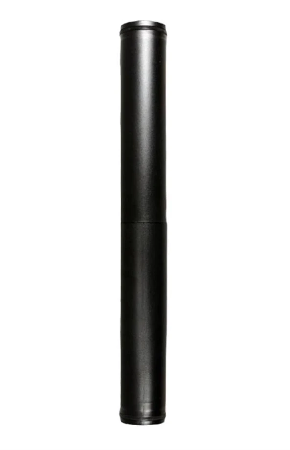 PELET SOBA BORUSU / BOY: 100-91 CM / ÇAP: 8 CM / MAT SİYAH / 304 KROM / CONTALI / BABA'S STOVE ürün görseli 1