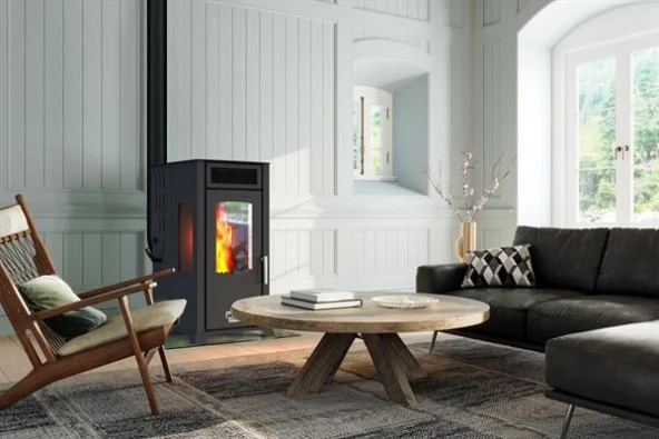 ECO PLUS 8 KW / MANUEL PELET VE ODUN SOBASI / BABA'S STOVE  ECO PLUS 8 KW / MANUAL PELLET & WOOD STOVE / BABA'S STOVE ürün görseli 1