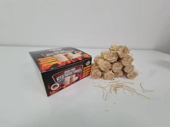 ODUN YÜNÜ TUTUŞTURUCU / BBQ, MANGAL, SOBA, ŞÖMİNE TUTUŞTURUCU / 16 ADET-225 GR / BABA'S BBQ ürün görseli 1