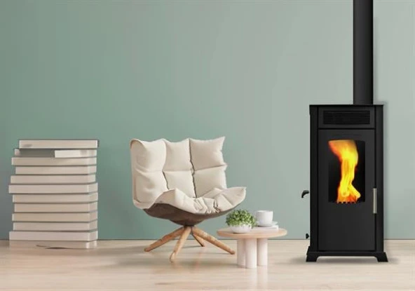 ECO FAN 8 KW / MANUEL PELET VE ODUN SOBASI / BABA'S STOVE  ECO FAN 8 KW / MANUAL PELLET & WOOD STOVE / BABA'S STOVE ürün görseli 1