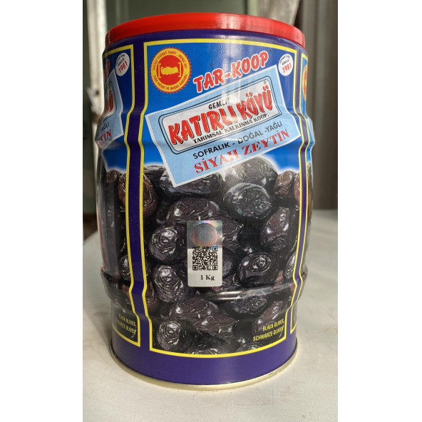 Katırlı Zeytin Katırlı Köyü Sofralık Siyah Zeytin 1 kg ürün görseli 1