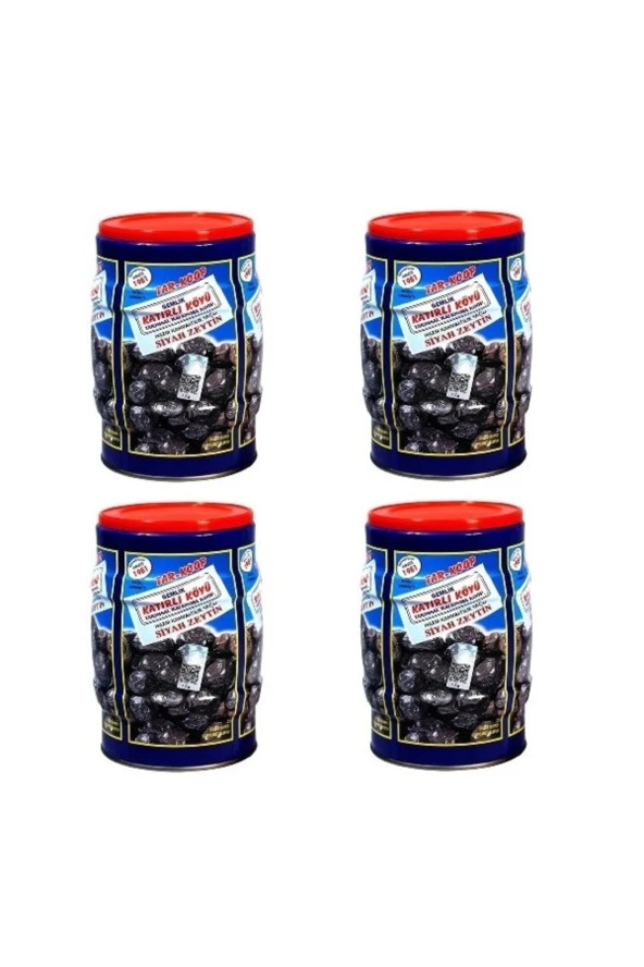 SVS SILVER STORE Katırlı Köyü Kahvaltılık Siyah Zeytin 1 Kg X 4 Adet ürün görseli 1