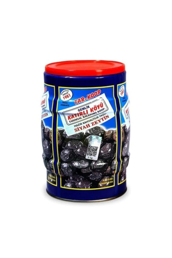 Katırlı Zeytin Tar-koop Gemlik Katırlı Köyü Sofralık Siyah Zeytin 2 Kg. ürün görseli 1