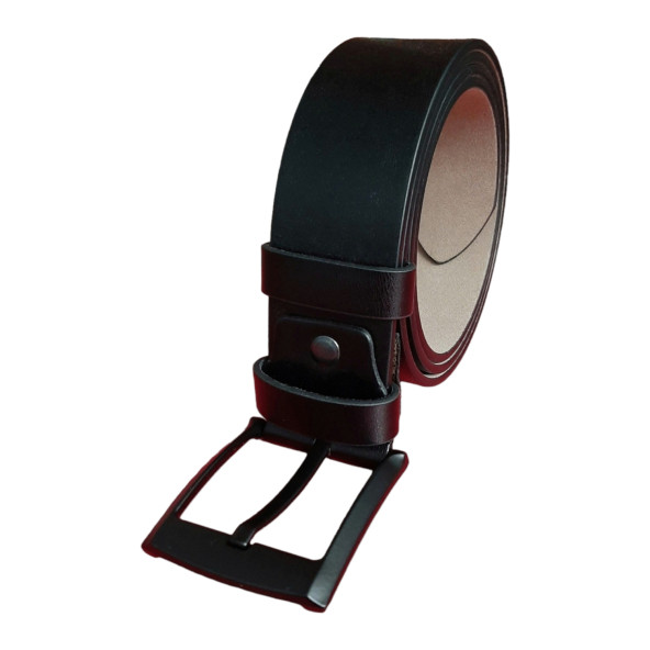 Erkek Spor Kemer 4,5 Cm. Düz Siyah Gvn-0058 ürün görseli 1