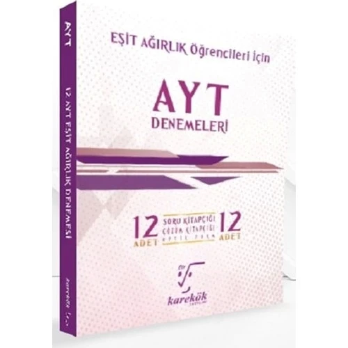 AYT EŞİT AĞIRLIK 12 DENEME   KAREKÖK ürün görseli 1