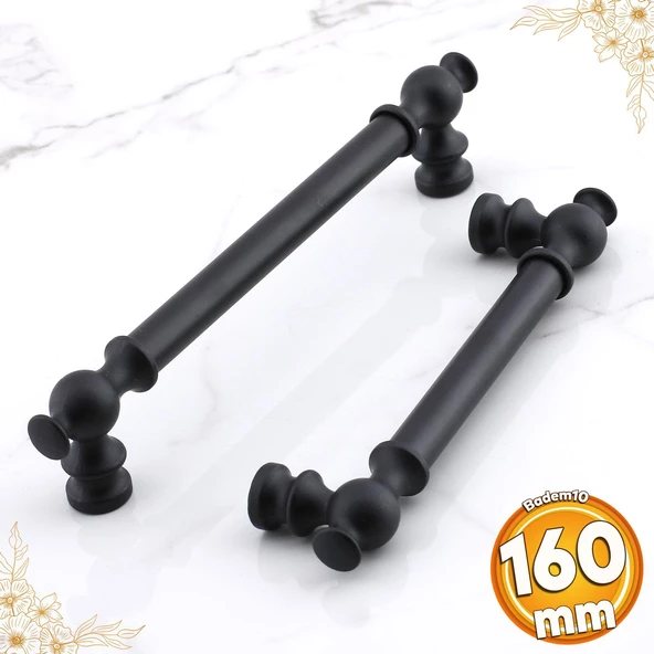 Arya 160 mm Siyah Kulp Metal Mobilya Mutfak Çekmece Dolap Dolabı Kapak Kulpları Kulbu Kulpu 160 mm ürün görseli 1