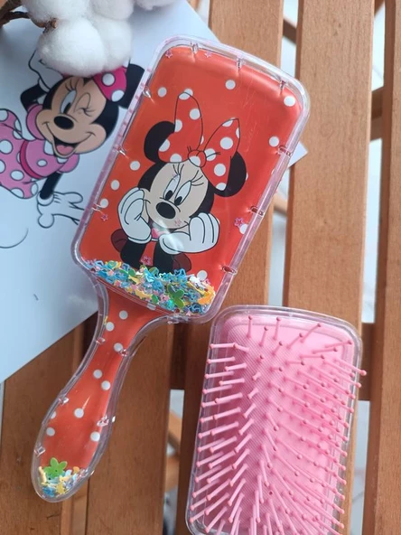 Pullu Minnie Mause Kız Çocuklarına Özel Acıtmayan Tarak 1 ADET ürün görseli 1
