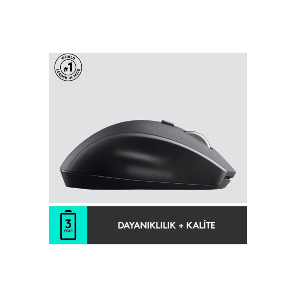 logitech M705 Mouse Marathon Kablosuz 1000 DPI Siyah - Resim 2