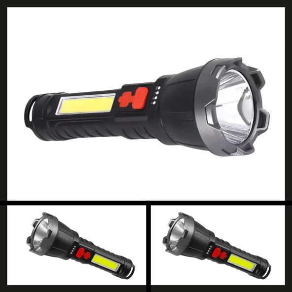 Uyguna-Yakala PT-6106 USB Şarjlı El Feneri-PT-6106 ürün görseli 1