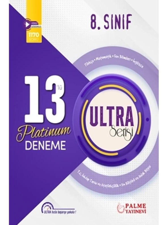 PALME 8.SINIF ULTRA 13' LÜ PLATİNUM DENEME SINAVI *YENİ* ürün görseli 1